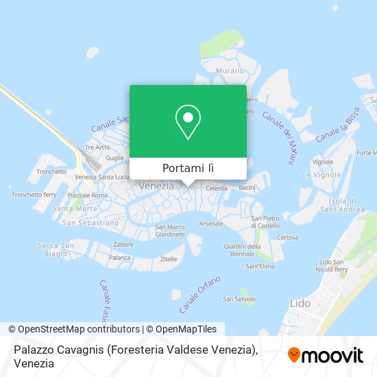 Mappa Palazzo Cavagnis (Foresteria Valdese Venezia)