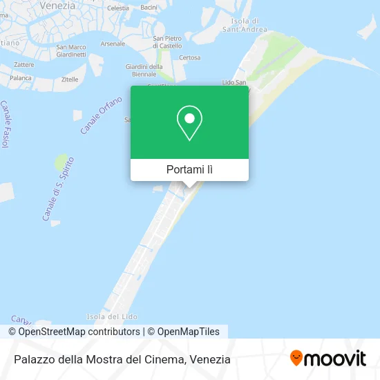 Mappa Palazzo della Mostra del Cinema