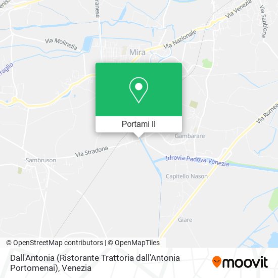 Mappa Dall'Antonia (Ristorante Trattoria dall'Antonia Portomenai)