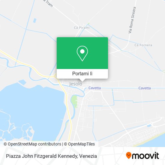 Mappa Piazza John Fitzgerald Kennedy