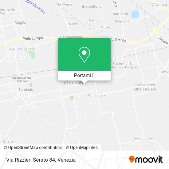 Mappa Via Rizzieri Serato 84