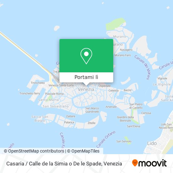 Mappa Casaria / Calle de la Simia o De le Spade