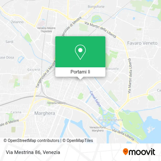 Mappa Via Mestrina  86