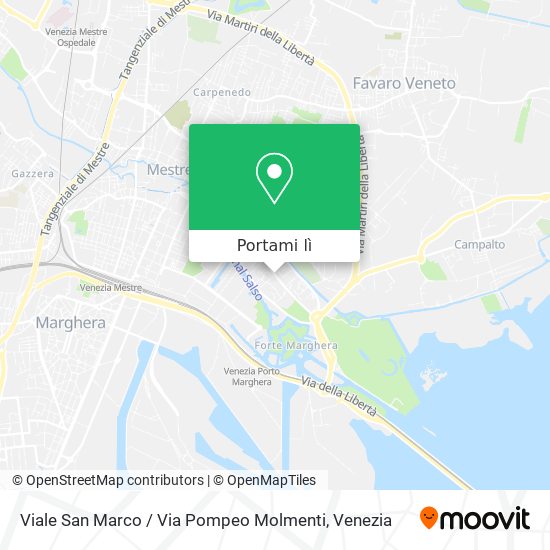 Mappa Viale San Marco / Via Pompeo Molmenti