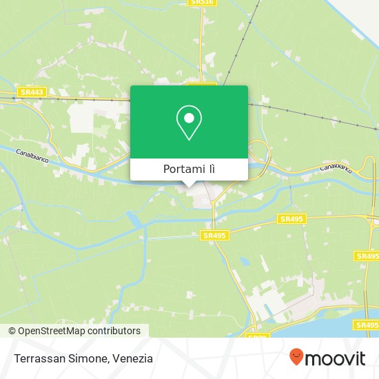 Mappa Terrassan Simone, Piazzale Rovigno 45011 Adria