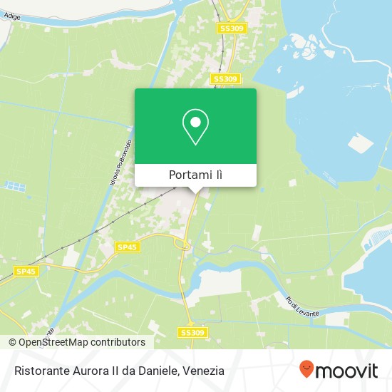 Mappa Ristorante Aurora II da Daniele, Via Santa Teresa, 27 45010 Rosolina