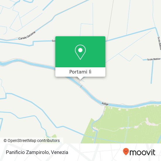 Mappa Panificio Zampirolo, Via San Pietro, 84 30014 Cavarzere