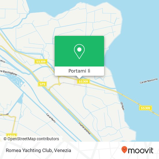 Mappa Romea Yachting Club, Strada Statale Romea, 578 30015 Chioggia