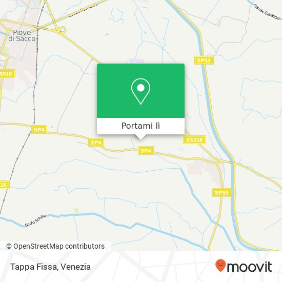 Mappa Tappa Fissa, Via Montagnon, 41 Arzergrande