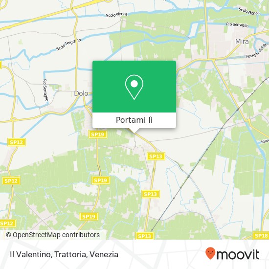 Mappa Il Valentino, Trattoria, Via Brusaura, 1 30031 Dolo