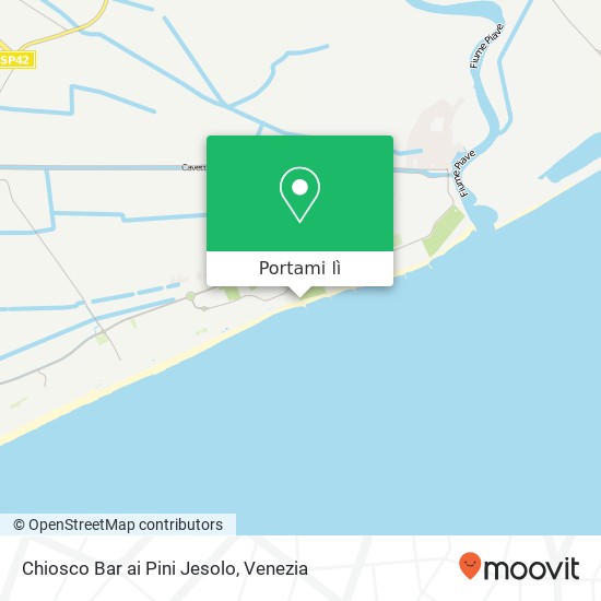 Mappa Chiosco Bar ai Pini Jesolo