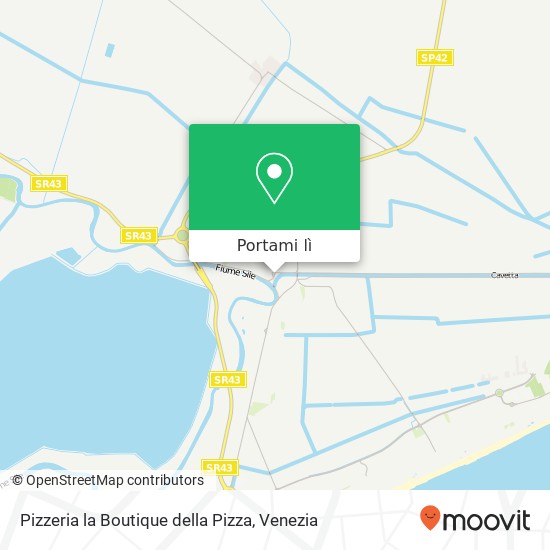 Mappa Pizzeria la Boutique della Pizza, Piazza della Repubblica 30016 Jesolo