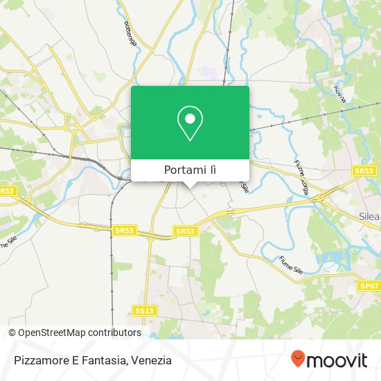 Mappa Pizzamore E Fantasia, Via Sant'Antonino, 53 31100 Treviso