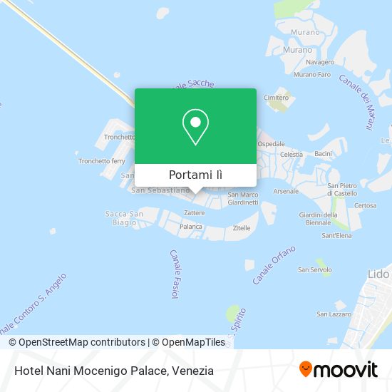 Mappa Hotel Nani Mocenigo Palace