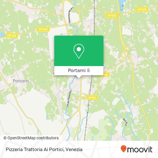 Mappa Pizzeria Trattoria Ai Portici