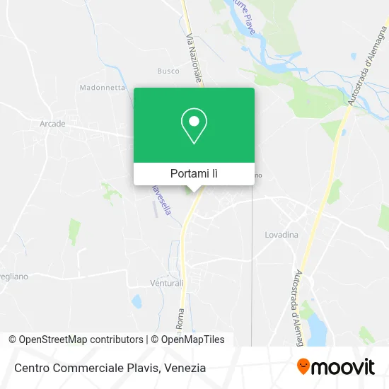 Mappa Centro Commerciale Plavis