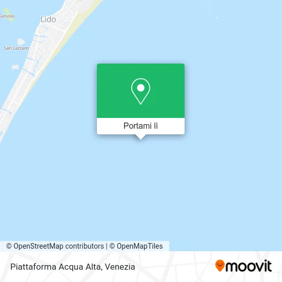 Mappa Piattaforma Acqua Alta