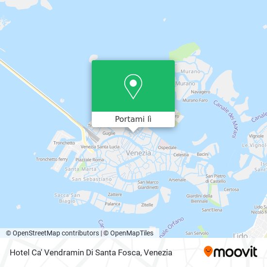 Mappa Hotel Ca' Vendramin Di Santa Fosca