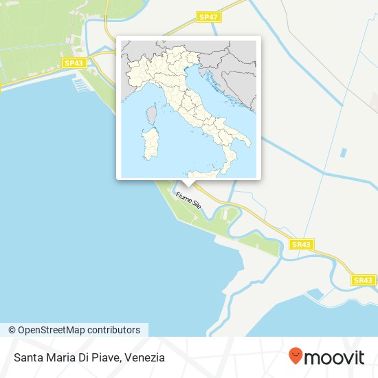 Mappa Santa Maria Di Piave