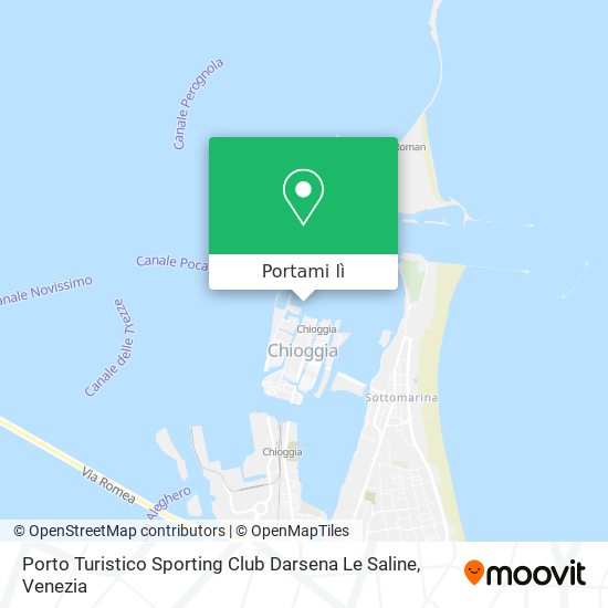 Mappa Porto Turistico Sporting Club Darsena Le Saline