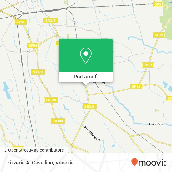 Mappa Pizzeria Al Cavallino