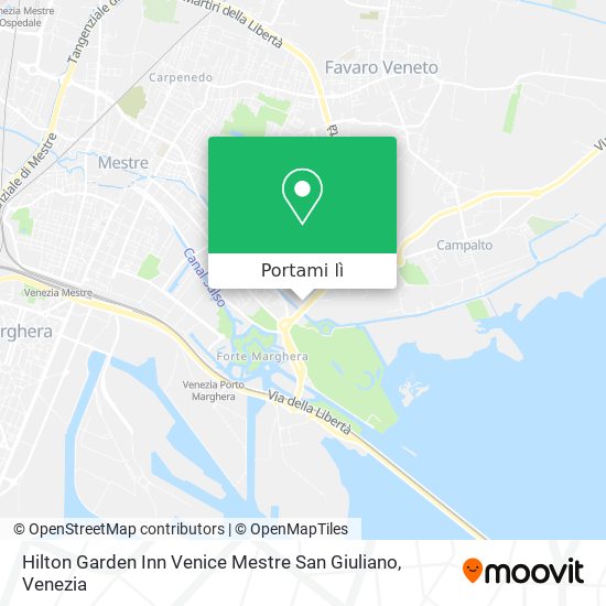 Mappa Hilton Garden Inn Venice Mestre San Giuliano