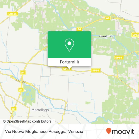 Mappa Via Nuova Moglianese Peseggia