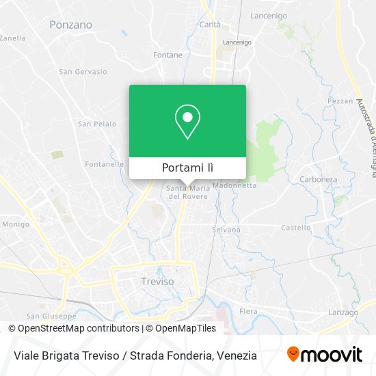 Mappa Viale Brigata Treviso / Strada Fonderia
