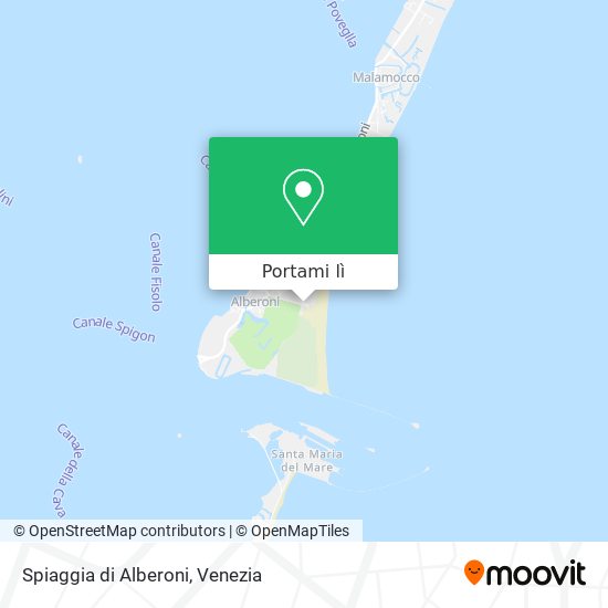 Mappa Spiaggia di Alberoni