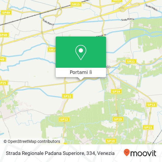 Mappa Strada Regionale Padana Superiore, 334