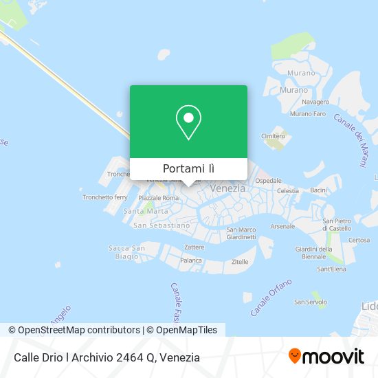 Mappa Calle Drio l Archivio  2464 Q