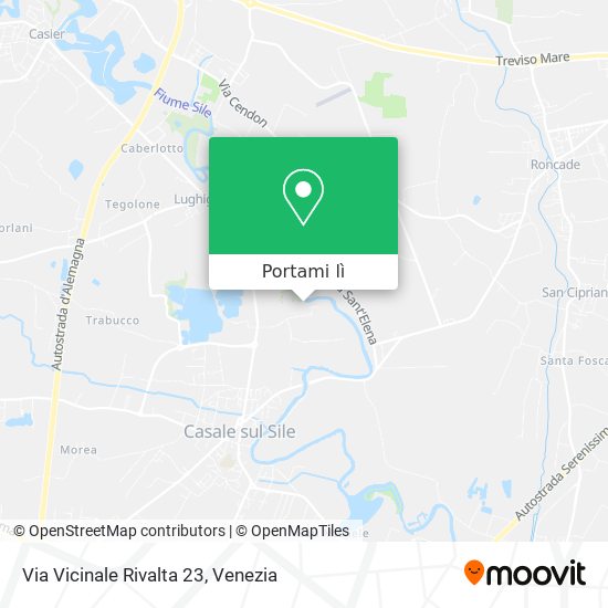 Mappa Via Vicinale Rivalta 23