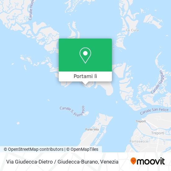 Mappa Via Giudecca-Dietro / Giudecca-Burano
