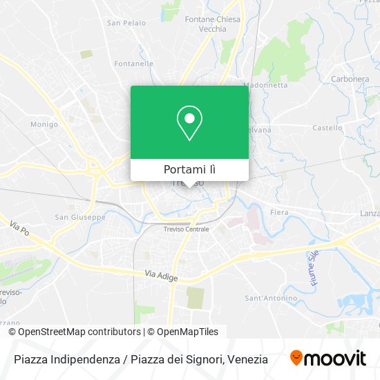 Mappa Piazza Indipendenza / Piazza dei Signori