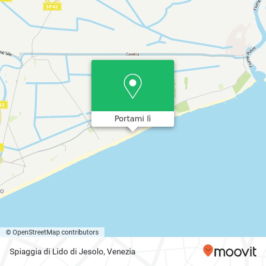 Mappa Spiaggia di Lido di Jesolo