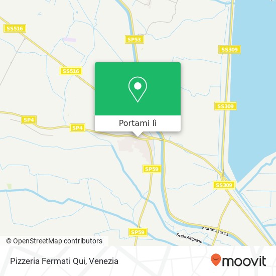 Mappa Pizzeria Fermati Qui