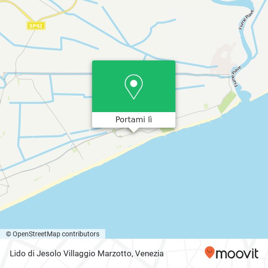 Mappa Lido di Jesolo Villaggio Marzotto