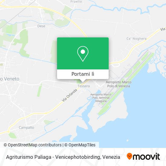 Mappa Agriturismo Paliaga - Venicephotobirding