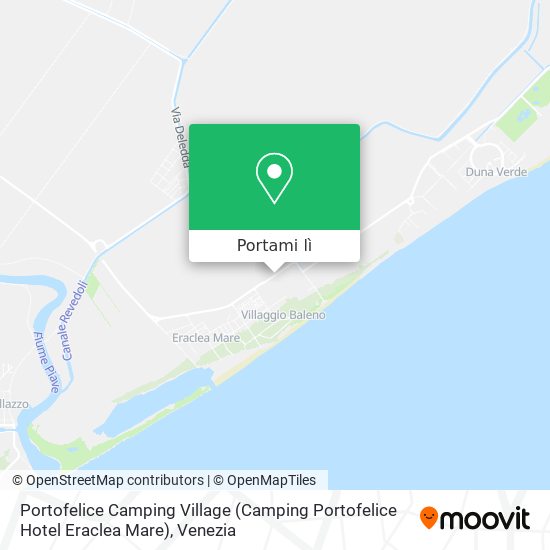 Mappa Portofelice Camping Village (Camping Portofelice Hotel Eraclea Mare)