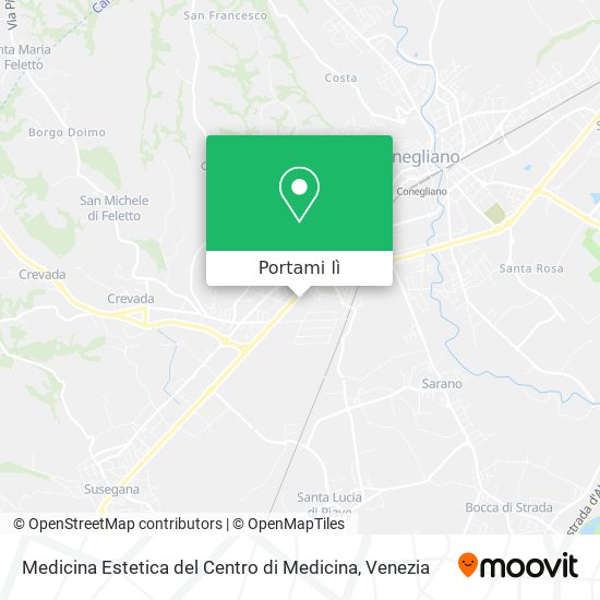 Mappa Medicina Estetica del Centro di Medicina