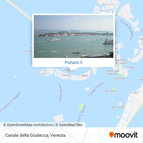 Mappa Canale della Giudecca