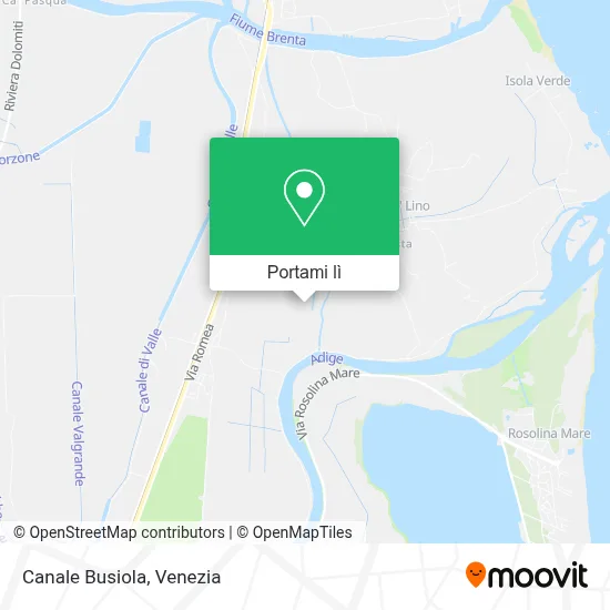 Mappa Canale Busiola