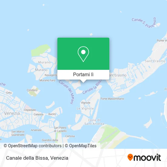 Mappa Canale della Bissa