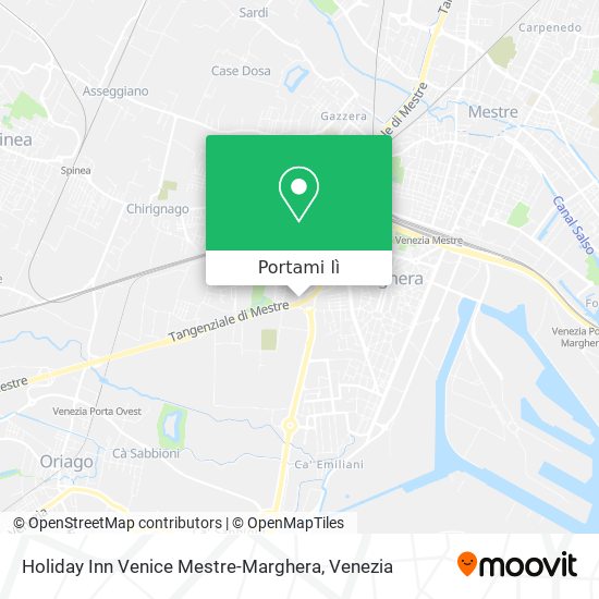 Mappa Holiday Inn Venice Mestre-Marghera