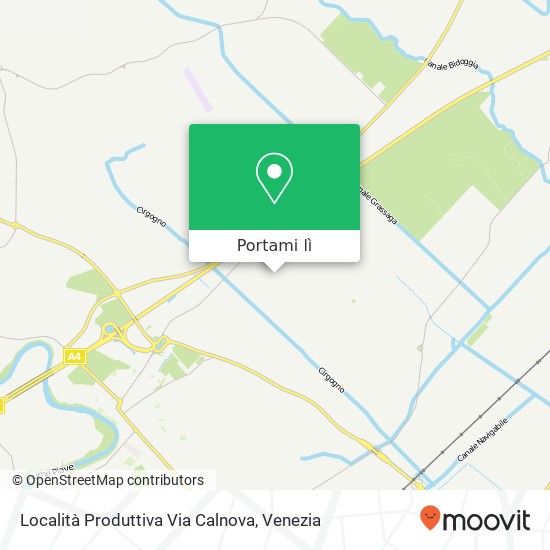 Mappa Località Produttiva Via Calnova