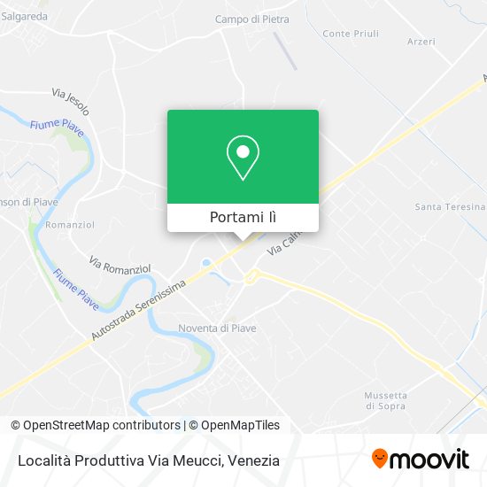 Mappa Località Produttiva Via Meucci