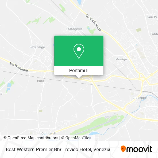 Mappa Best Western Premier Bhr Treviso Hotel