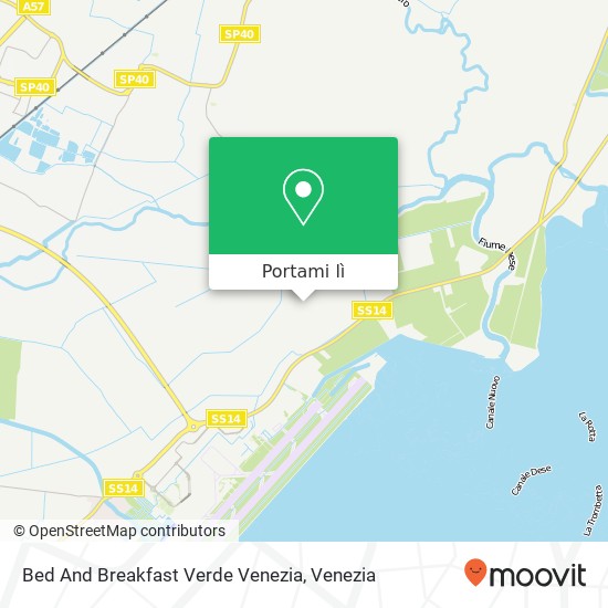 Mappa Bed And Breakfast Verde Venezia