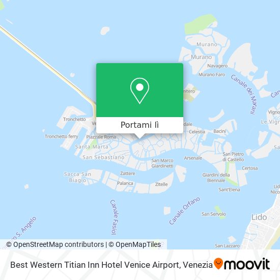 Mappa Best Western Titian Inn Hotel Venice Airport