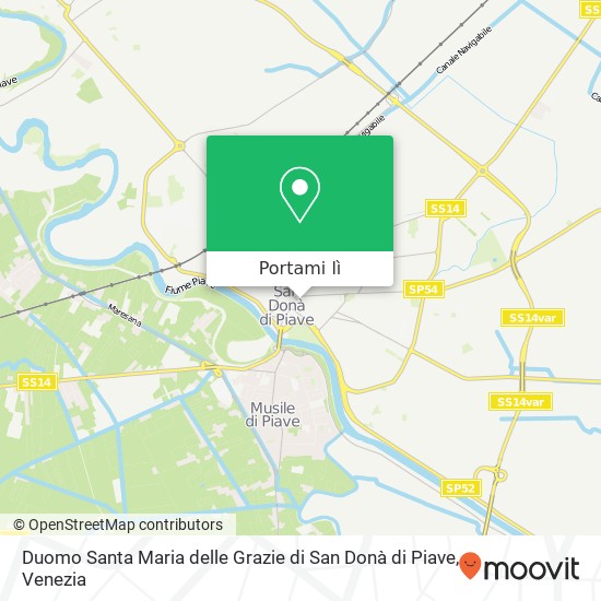 Mappa Duomo Santa Maria delle Grazie di San Donà di Piave